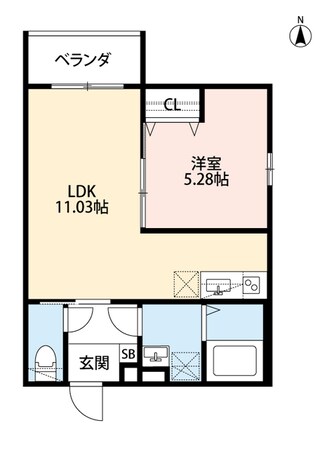 小路駅 徒歩2分 1階の物件間取画像